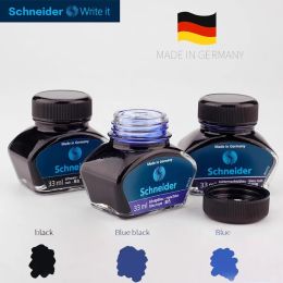 Pens German Schneider Fountain Pen Ink 33ml Refill Watersoluble Encre Stylo PlumeNoncarbon Nonblocking Pen Ink Bottle Stationery