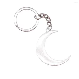 Keychains 1pcs Moon Keychain On The Phone Ornaments Jewellery Making Vintage Ring Size 28mm