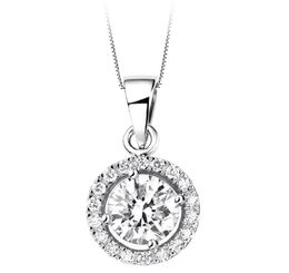 real Zircon stonehine top quality rhinestones round moon Pendant Necklace fashion woman gifts Jewelry drop6190625