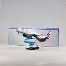 With Wheels And Lights Aeroflot Airbus A350 Simulation Civil Aviation Aircraft Model Display Gift Collection 240408