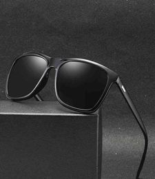 Zxwlyxgx Marke Design Polarisierte Sonnenbrille Fahrer Schatten Männlich Retro Vintage Sonnenbrille Männer Spuare Mirror UV400 4465647