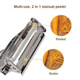 new 4in1 Kitchen Vegetable Peeler Multifunctional Stainless Steel Melon Planer Peeler Cutter Household Fruit Peeler Kitchen Tools for