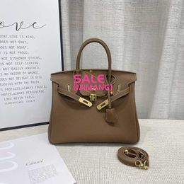 Luxury A Birknns Higher version Baotou layer Togo leather high-end women's handbag in Guangzhou SO4I