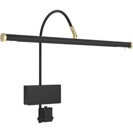 Elegant Adjustable Black Grand Piano Lamp with Brass Accents and Dimmable LED Light - Perfect for Enhancing Your Piano Playing Experience - GPLED19D