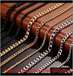 Fashion Jewel Stainless Steel Designer Necklace Men Necklaces Women Necklace 18K Gold Titanium Chains Necklace Man Luxury Chains714448022