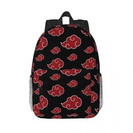 Bags Personalised Red Cloud Japan Anime Backpacks Men Women Casual Bookbag for College School Akatsukis Bags