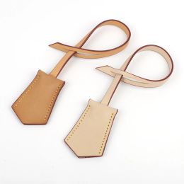 Accessories Genuine Leather Luggage Tags Women Men Portable Label Suitcase Passport Cover Set ID Address Holder Handbag Tags Travel Accessor