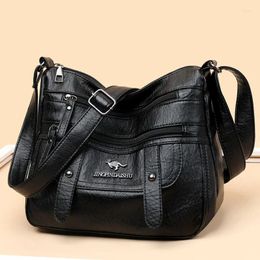 Shoulder Bags Women Soft Faux Leather Bag Fashion Casual Texture Crossbody Luxury Designer Bolso Mujer