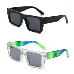 Outdoor Eyewear Y2K Square Sunglasses 2024 Fashion Colorful Frame Sun Glasses Women & Men Retro Street Shooting Shades UV400 Eyeglasses