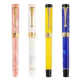 Pens Jinhao Century 100 Fountain Pen Gold Electroplating Hollow Out Ink Pens Smoothly Writing F Nib for School Office Business