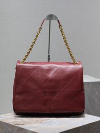 2024 New fashion design women's classic chain bag sheepskin material imported lambskin original metal chain super all-in-one crossbody bag