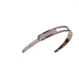Link Bracelets 2024 Women's Micro Set Full Diamond Bracelet Open Can Be Used As A Gift For Her Friend's