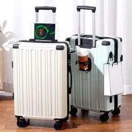 Luggage New Luggage Male Boarding Password Box Travel Case Female Student Universal Wheel Trolley Bag Korean Version Suitcase Trunk Pack