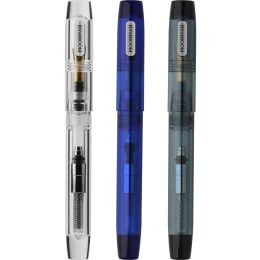 Pens Mohn C3 Transparent Dropper Resin Fountain Pen 0.38mm/0.5mm Nib Smooth Iridium Converter Large Capacity Write Set Stationery