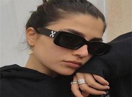 Small Rectangle Women Sun Brand Men Shades Retro Square Black Sunglasses 2021 Luxury Glasses White Decoration Eyewear9251011
