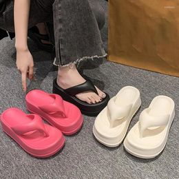 Slippers 2024 Summer Thick Bottom Women Platform Flip-flops Femme Ladies Casual EVA Slides Outdoor Wear Plus Size 41