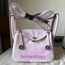 10A top quality bag women purse Designer Tote Herrmms Lindiss Bags Fantasy Purple Swift Calfskin Fully Handsewn Mini Bag Womens With Original Logo