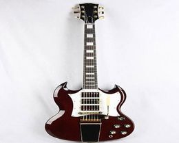 Electric Guitar 3 pickups viabrato double cut guitar01236807676