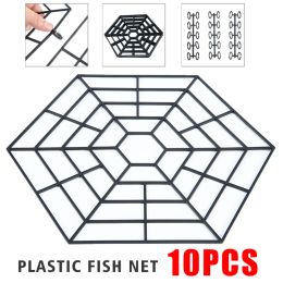 Accessories 10/20Pcs Set Plastic Floating Pond Protector Fish Guard Grid Floating Cover Net Fish Guard Grid Cover Pond Protector