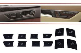 Car Styling Door Seat Memory Lock Buttons Trim Covers Stickers Fit For Mercedes Benz A C E class W204 W212 CLA GLA GLK GLE CLS GL 8347650