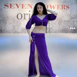 Stage Wear Belly Dance Top Skirt Set Sexy Women Clothes Fashion Long Suit Carnaval Adults Costume For Oriental