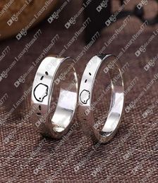 Men039s and Women039s Skull ring Head Platinum Plated Silver Titanium Steel Letter G Designer Classic Fashion Jewellery Size 54436051