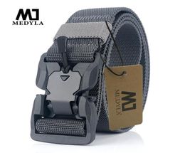 MEDYA NEW Military Equipment Combat Tactical Belts for Men US Army Training elastic Nylon belt9373513