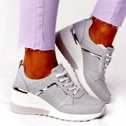 Casual Shoes Women's 2024 Summer Wedge Platform Women Lace Up Sports Woman Plus Size Non Slip Breathable Sneaker