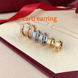 Mini Hoop Holder Organizer Small Plated Earrings Carsti Love Designer Earings Jewelry Steel Sier Gold Rose Valentines Thanksgiving Day Gifts