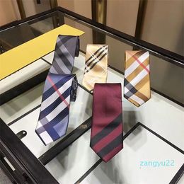 Men's Tie 8.0cm Silk Jacquard Brand Ties Men Letter Print Neckwear Formal Business Wedding Party