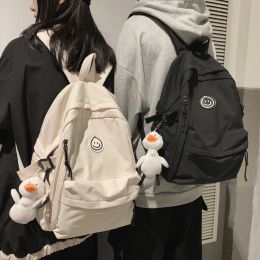 Backpacks Female Simple Couple Backpack Men Women School Backpacks for Teens Harajuku Girls 14inch Laptop School Bags Korean Bookbag 2020