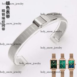 Men's Women's Watch Style Straps Small Green Watch Strap with Women's Steel Strap and Fine Watch Chain Metal Watch Chain Luxury Watchband Metal Buckle 1279