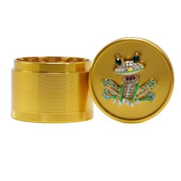 Herb Grinder 4 Layers 6M Animal Tobacco 6 Colors Butterfly Frog Aluminium Alloy Metal Grinders Smoking Accessories Drop Delivery Hom Dh7Xc
