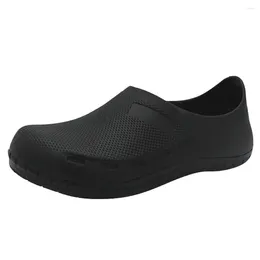 Fitness Shoes Work Men Waterproof Non-Slip Chef Special Oil-Proof Round Toe Slip On Wear Indoor&Outdoor