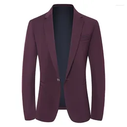 Men's Suits Men Suit Blazers Jackets Spring Autumn Solid Colour Casual Coats Business Formal Wear Slim Fit