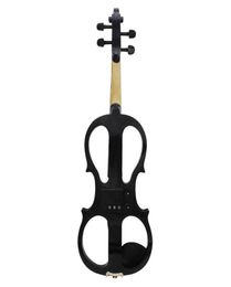 IRIN 44 Wood Maple Electric Violin Fiddle with Ebony Fittings Cable Headphone Case Black4825283