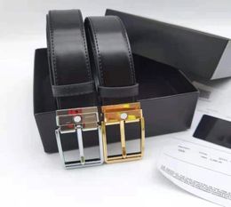 Men Genuine Leather Reversible Belt Classic Casual Dress Belts with Prong Buckle Including Box1133683