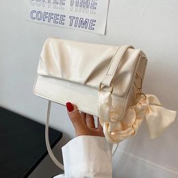 Shoulder Bags 2024 Summer Fashion Ribbon Flap For Women Lady Handbags And Purses Sac Femme Bag Crossbody Messenger