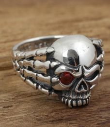 Cluster Rings 925 STERLING SILVER Skull Claw Men039s RING Jewellery Men Gift A2123048393