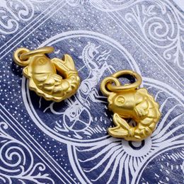 accessori per oro opachi accessori geomanzia, koi, braccialetto di pesce annuale, collana, gioielli fai -da -te, ciondolo, materiale a spillo
