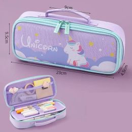 Bags Large Capacity Pencil Case Unicorn Cute Students Pencil Cases Stationery Kawaii School Supplies Lovely Big Pen Case Bag Box