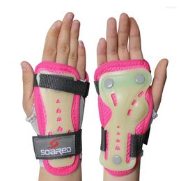 Knee Pads Children's Roller Skating Night Luminous Gauntlets Support Fluorescent Wrist Hand Palm Guard Protective Gear