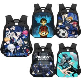 Backpacks Anime BLUE LOCK Print Backpack Women Men Manga Isagi Yoichi Bachira Meguru Children Schoolbags Laptop Kindergarten Rucksack Gift