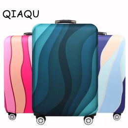 Accessories QIAQU Travel Elastic Luggage Protective Cover Thicker Suitcase Dust Protect Bag For 1832inch Travel Baggage Trolley Accessories