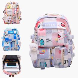 Backpacks Cute, High Beauty, Lightweight Primary School Schoolbag, Mesh Printed Backpack, Fashion Travel Bag