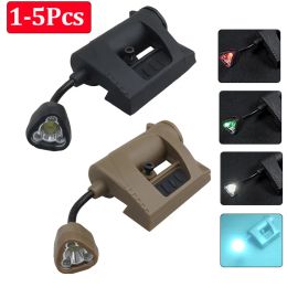 Scopes 15 Pcs Tactical Helmet Light Mpls Charge 4 Mode Green Red IR Laser Helmet Lamp Energy Saving Hunting Military Helmet Flashlight