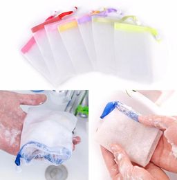 Making Bubbles Net Soap Saver Sack Mesh Soa p Pouch Storage Bag Drawstring Holder Bath Supplies C0614G139519806