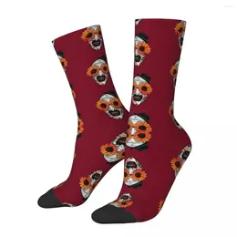 Men's Socks Art The Clown Terrifier 2 Sunflower Sunglasses High Quality Stockings All Season Long For Unisex Birthday Present