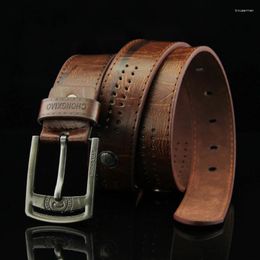 Belts Leisure Men's Belt Needle Buckle Retro Style Rivet Collocation Pants Fashion Male Waist Strap Pu Leather Waistband