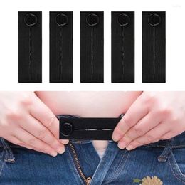 Belts 5pcs/lot Adjustable Elastic Waist Extenders Belt Waistband Expanders For Men Women Trousers Jeans Pants Button